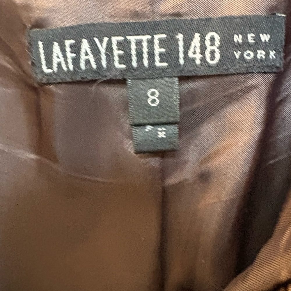 Lafayette 148 New York Dark Brown Lined Pants